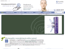 Tablet Screenshot of pharmasophie.com